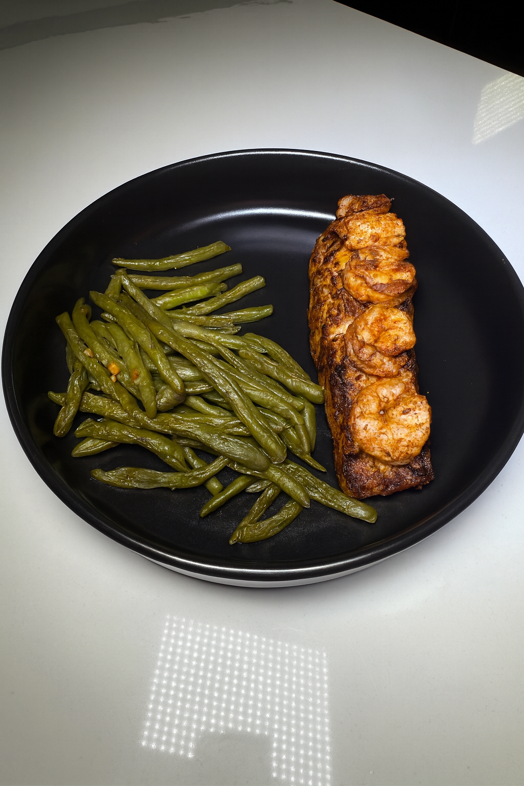 Salmon W/ Shrimp & Green Beans